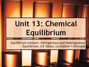 Preview of AP Chemistry Power Point and Guided Notes: Chemical Equilibrium