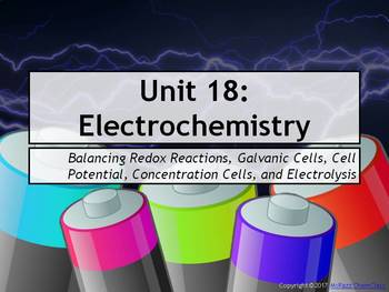 Preview of AP Chemistry Power Point and Guided Notes: Electrochemistry