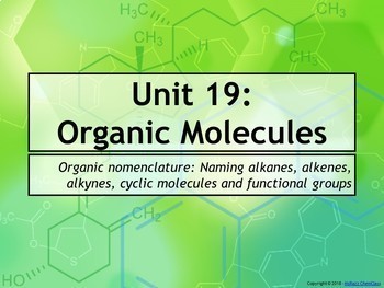 Preview of AP Chemistry Power Point and Guided Notes: Organic Chemistry