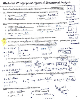 ap chemistry summer assignment answer key