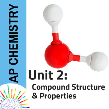 Preview of AP Chemistry Unit 2: Molecular & Ionic Compound Structure & Properties Review 