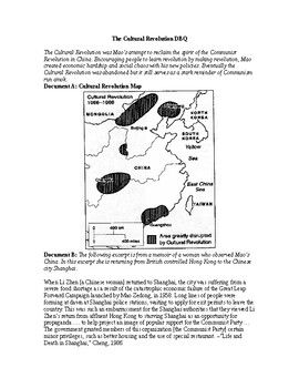 Preview of AP Cold War China and Korea: The Cultural Revolution DBQ