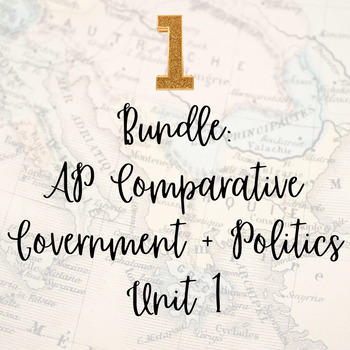 Preview of AP Comp. Govt. Unit 1 Bundle