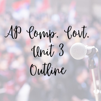 Preview of AP Comp. Govt. Unit 3 Outline