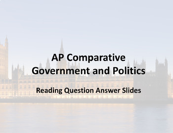 Preview of AP Comparative Gov. Entire Course Answer Slides (Ethel Wood 8th Ed.)