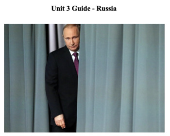 Preview of AP Comparative Gov - Russia Reading Guide (Ethel Wood 8th Ed.)