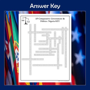AP Comparative Government Politics Nigeria Crossword Puzzle TPT