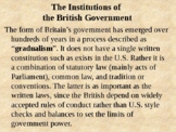 AP® Comparative Government: The British Government PowerPoint