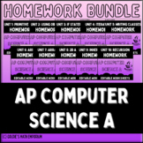 Goldie's AP® Computer Science A Homework BUNDLE