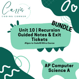 AP Computer Science A Unit 10 Recursion Bundle