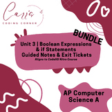 AP Computer Science A Unit 3 Boolean Expressions and if St
