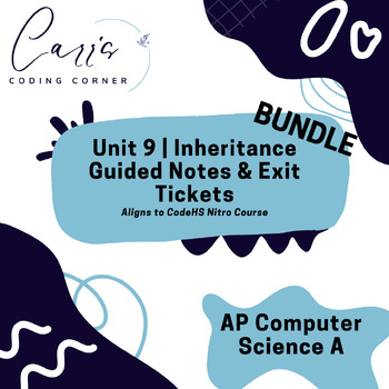 Preview of AP Computer Science A Unit 9 Inheritance Bundle