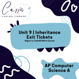 AP Computer Science A Unit 9 Inheritance Exit Tickets