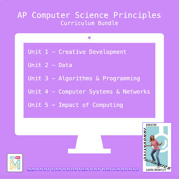 Preview of AP Computer Science Principles Curriculum (Growing) Bundle