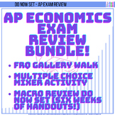 AP Economics Exam Review BUNDLE! TRIO OF EXAM REVIEW ACTIVITIES!