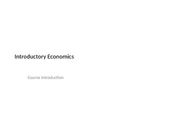 Preview of AP Economics Lessons (Micro and Macro, Full Year Course)