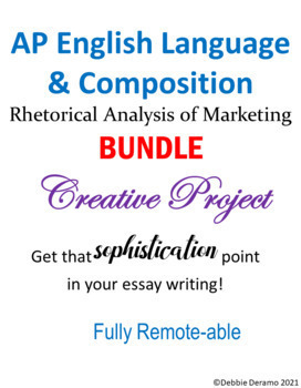 Preview of AP English Language Bundle Rhetorical Analysis & Writing Project