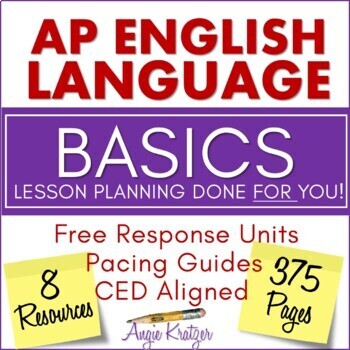 Preview of AP English Language & Composition Basics Curriculum - Units and Lesson Plans
