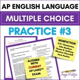 AP English Language Multiple Choice Mini Practice Set #3