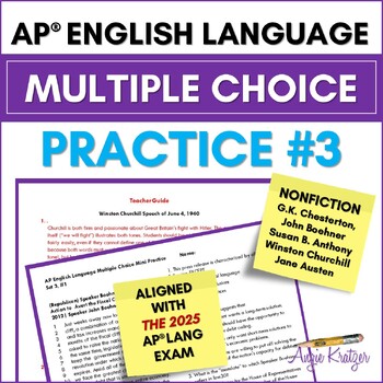 Preview of AP English Language Multiple Choice Mini Practice Set #3 - AP Lang Test Exam