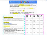 AP English Language Rhetorical Devices Bingo