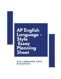 AP English Language-Style Essay Planning Sheet