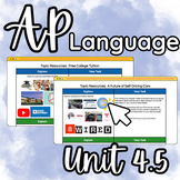 AP English Language Unit 4.5 (CED Unit 9) or Stand-Alone D