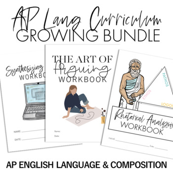 Preview of AP English Language and Composition Year Long Curriculum | AP Lang Bundle