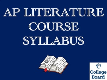Preview of AP English Literature & Composition College Board Approved Syllabus / Course Map