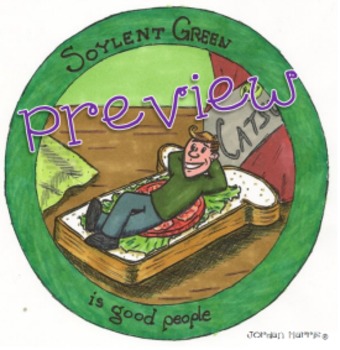 Preview of AP English Literature: Satire, Dystopian Lit: Soylent Green Art & Graphics