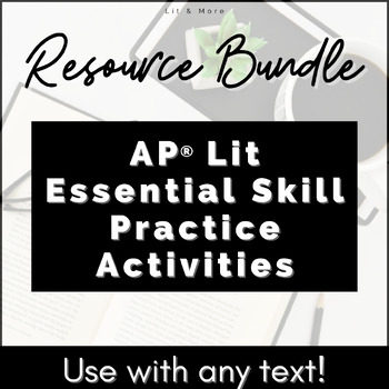 Preview of Essential Skills Literary Analysis Graphic Organizer Bundle | Aligned to AP Lit