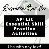 Essential Skills Literary Analysis Graphic Organizer Bundl