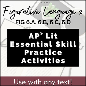 Preview of AP English Literature Essential Skills Activities - Figurative Language 2