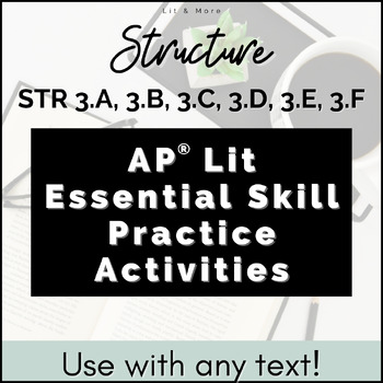 Preview of AP English Literature Essential Skills Activities - Structure