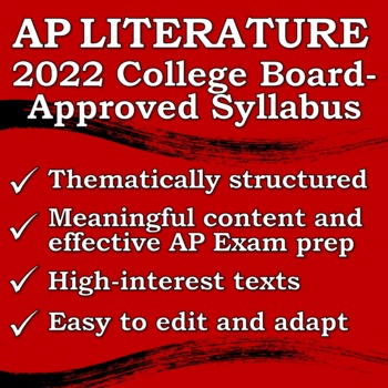 Preview of AP English Literature and Composition Syllabus (Approved in 2022!)