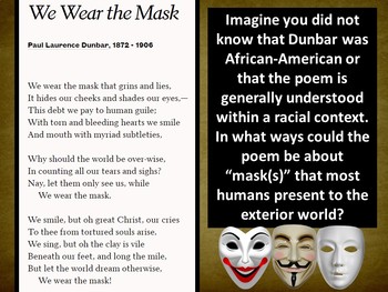 we wear the mask by paul laurence dunbar analysis