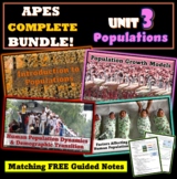 AP Environmental Science Unit 3 Populations COMPLETE Unit 