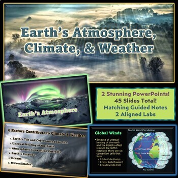 Preview of AP Environmental Earth's Atmosphere, Climate & Weather, PowerPoint Notes BUNDLE