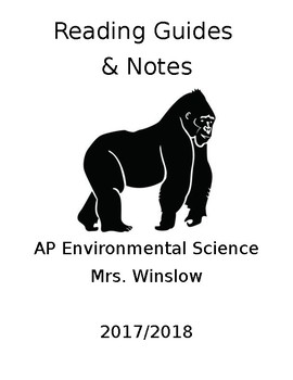 Preview of AP Environmental Science 2019-2020 Reading Guides