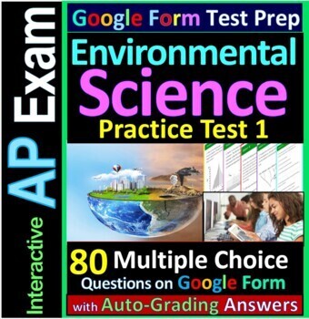 Preview of AP Environmental Science (APES) Exam - Google Form Multiple Choice Practice 1
