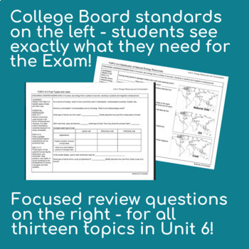 16+ Apes Unit 6 Review