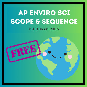 Preview of AP Environmental Science (APES) Scope & Sequence Pacing Guide- FREE