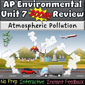 Preview of AP Environmental Science (APES) Unit 7 Atmospheric Pollution BOOM Review