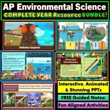 Preview of AP Environmental Science YEAR Complete Curriculum Bundle