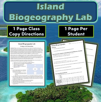 Preview of AP Environmental Science Island Biogeography Lab - Hands-on FUN!