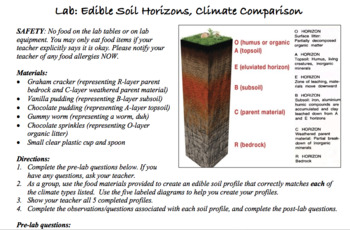 Preview of Edible Soil Horizons & Compare Climates/Biomes, AP Environmental Science Lab