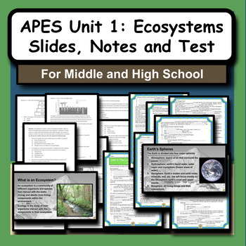 Preview of AP Environmental Science Unit 1: Ecosystems Slides, Notes and Test Bundle