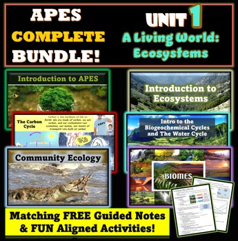 Preview of AP Environmental Science Unit 1 The Living World Ecosystems Unit BUNDLE!