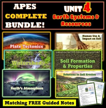 Preview of AP Environmental Science Unit 4 Earth Systems & Resources Complete BUNDLE!
