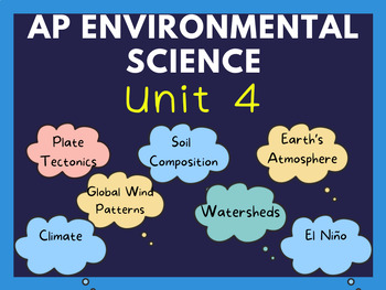 Preview of AP Environmental Science Unit 4 (Earth Systems and Resources) Worksheets